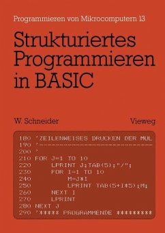 Strukturiertes Programmieren in BASIC (eBook, PDF) - Schneider, Wolfgang