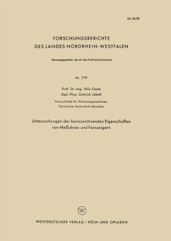 Cover Untersuchungen der kennzeichnenden Eigenschaften von Meßuhren und Feinzeigern (eBook, PDF)