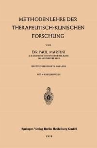 Methodenlehre der therapeutisch-klinischen Forschung (eBook, PDF) - Martini, Paul