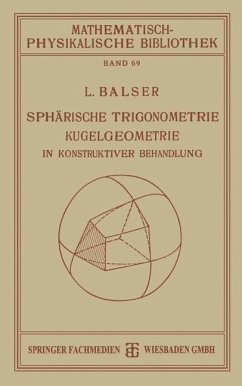 Cover Sphärische Trigonometrie Kugelgeometrie in Konstruktiver Behandlung (eBook, PDF)