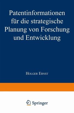 Cover Patentinformationen für die strategische Planung von Forschung und Entwicklung (eBook, PDF)