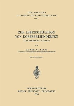 Zur Lebenssituation von Körperbehinderten (eBook, PDF) - Lundt, P. V.