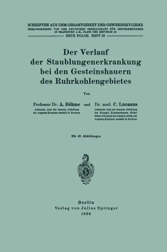 Cover Der Verlauf der Staublungenerkrankung bei den Gesteinshauern des Ruhrkohlengebietes (eBook, PDF)