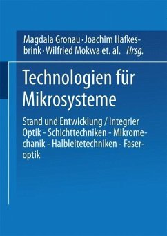 Technologien für Mikrosysteme (eBook, PDF) - Hafkesbrink, Joachim