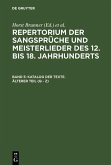 Katalog der Texte. Älterer Teil (Q - Z) (eBook, PDF)