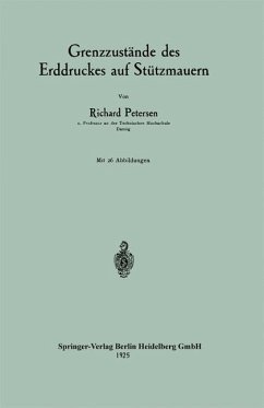 Grenzzustände des Erddruckes auf Stützmauern (eBook, PDF) - Petersen, Richard