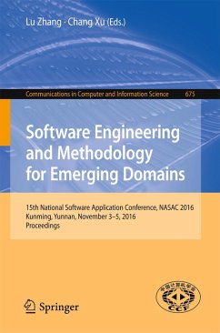 Software Engineering and Methodology for Emerging Domains (eBook, PDF)