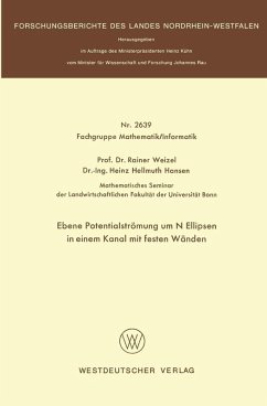 Ebene Potentialströmung um N Ellipsen in einem Kanal mit festen Wänden (eBook, PDF) - Weizel, Rainer