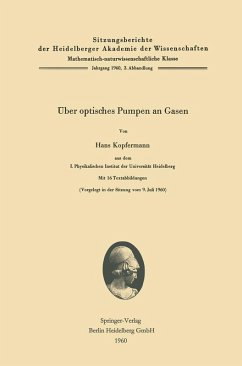 Über optisches Pumpen an Gasen (eBook, PDF) - Kopfermann, Hans