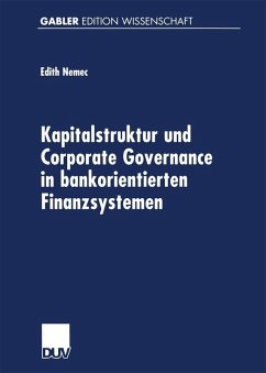 Kapitalstruktur und Corporate Governance in bankorientierten Finanzsystemen (eBook, PDF)