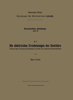 Cover Die elektrischen Erscheinungen des Gewitters (eBook, PDF)