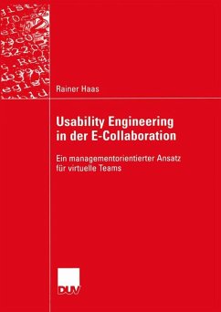 Usability Engineering in der E-Collaboration (eBook, PDF) - Haas, Rainer