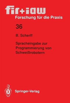 Spracheingabe zur Programmierung von Schweißrobotern (eBook, PDF) - Scherff, Birgit