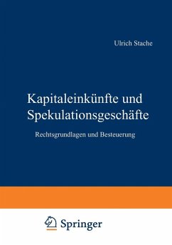 Kapitaleinkünfte und Spekulationsgeschäfte (eBook, PDF) - Stache, Ulrich