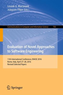 Evaluation of Novel Approaches to Software Engineering (eBook, PDF)