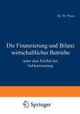 Die Finanzierung und Bilanz wirtschaftlicher Betriebe (eBook, PDF)
