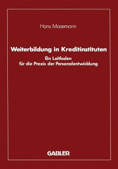 Weiterbildung in Kreditinstituten (eBook, PDF) - Masemann, Hans