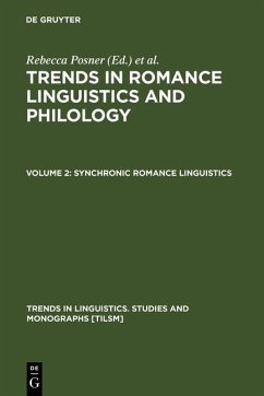 Cover Synchronic Romance Linguistics (eBook, PDF)