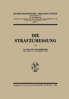 Die Strafzumessung (eBook, PDF) - Grassberger, Roland