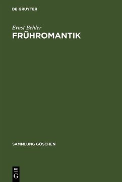 Frühromantik (eBook, PDF) - Behler, Ernst