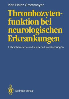 Thrombozytenfunktion bei neurologischen Erkrankungen (eBook, PDF) - Grotemeyer, Karl-Heinz