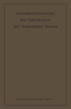 Cover Die Fabrikation der feuerfesten Steine (eBook, PDF)