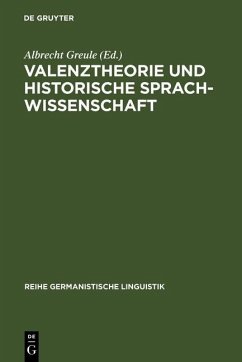 Cover Valenztheorie und historische Sprachwissenschaft (eBook, PDF)