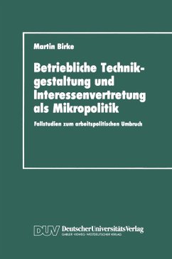 Cover Betriebliche Technikgestaltung und Interessenvertretung als Mikropolitik (eBook, PDF)