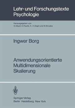 Anwendungsorientierte Multidimensionale Skalierung (eBook, PDF) - Borg, I.
