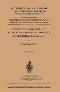 Asymptotic Behavior and Stability Problems in Ordinary Differential Equations (eBook, PDF) - Cesari, Lamberto