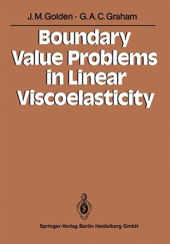 Boundary Value Problems in Linear Viscoelasticity (eBook, PDF) - Golden, John M.; Graham, George A. C.