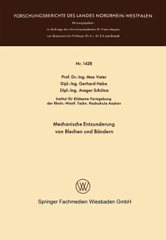 Cover Mechanische Entzunderung von Blechen und Bändern (eBook, PDF)