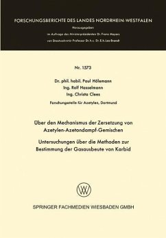 Über den Mechanismus der Zersetzung von Azetylen-Azetondampf-Gemischen (eBook, PDF) - Hölemann, Paul