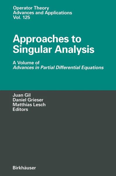 Approaches to Singular Analysis (eBook, PDF) Approaches to Singular Analysis (eBook, PDF)