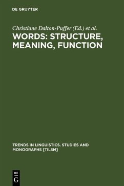 Words: Structure, Meaning, Function (eBook, PDF)