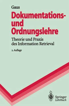 Cover Dokumentations- und Ordnungslehre (eBook, PDF)