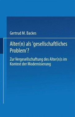 Cover Alter(n) als ,Gesellschaftliches Problem'? (eBook, PDF)