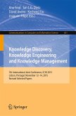 Knowledge Discovery, Knowledge Engineering and Knowledge Management (eBook, PDF)