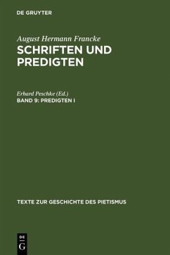 Schriften und Predigten 9 (eBook, PDF) - Francke, August Hermann; Peschke, Erhard