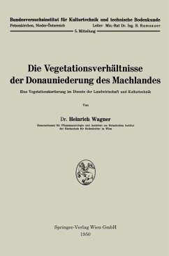 Die Vegetationsverhältnisse der Donauniederung des Machlandes (eBook, PDF) - Wagner, Heinrich