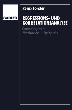 Regressions- und Korrelationsanalyse (eBook, PDF) - Rönz, Bernd; Förster, Erhard