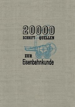 Cover 20000 Schriftquellen zur Eisenbahnkunde (eBook, PDF)