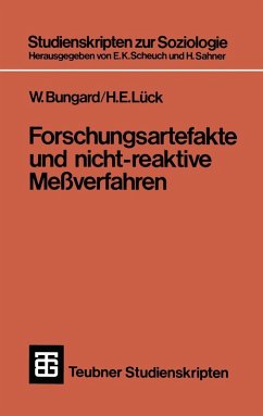 Forschungsartefakte und nicht-reaktive Meßverfahren (eBook, PDF) - Lück, H. E.
