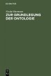 Zur Grundlegung der Ontologie (eBook,... - Bild 1