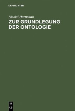 Zur Grundlegung der Ontologie (eBook, PDF) - Hartmann, Nicolai