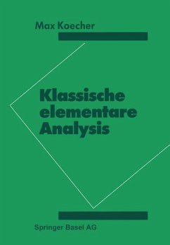 Klassische elementare Analysis (eBook, PDF) - Koecher