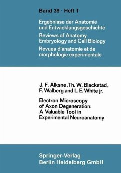 Cover Electron Microscopy of Axon Degeneration: A Valuable Tool in Experimental Neuroanatomy (eBook, PDF)