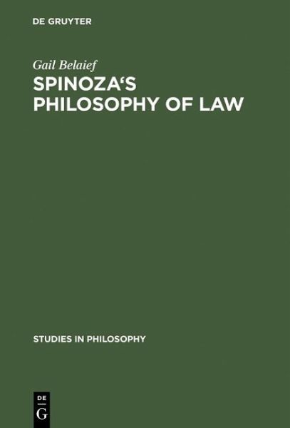 Spinoza's Philosophy of Law (eBook, PDF) Spinoza's Philosophy of Law (eBook, PDF)