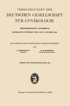 Verhandlungen der Deutschen Gesellschaft für Gynäkologie (eBook, PDF)