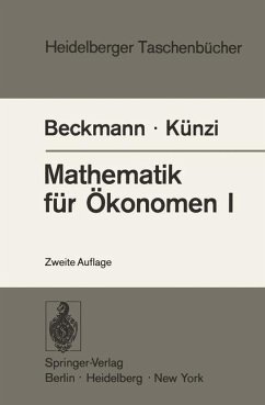 Cover Mathematik für Ökonomen I (eBook, PDF)